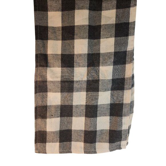 Gray & Cream Buffalo Checkered Cotton Table Runner 12x70 Inches Classic Farmhous - Picture 8 of 14